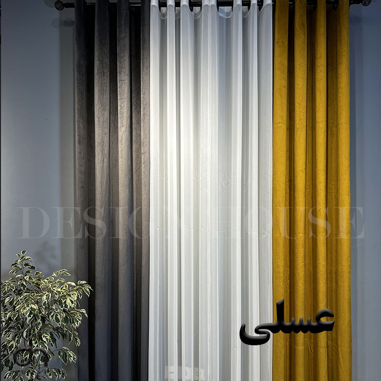 پرده مدل مخمل کالیفرنیا خانه دیزاین 01 سایز 140x280 سانتی متر