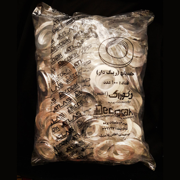 حلقه چوب
پرده دکوراک مدل براق بسته 100 عددی